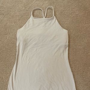 Size 6 white high neck Lululemon tank top